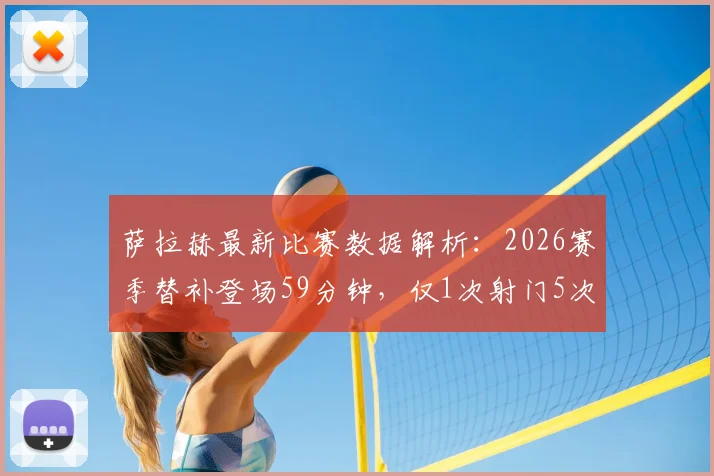 萨拉赫最新比赛数据解析：2026赛季替补登场59分钟，仅1次射门5次过人1成功，状态引发球迷热议